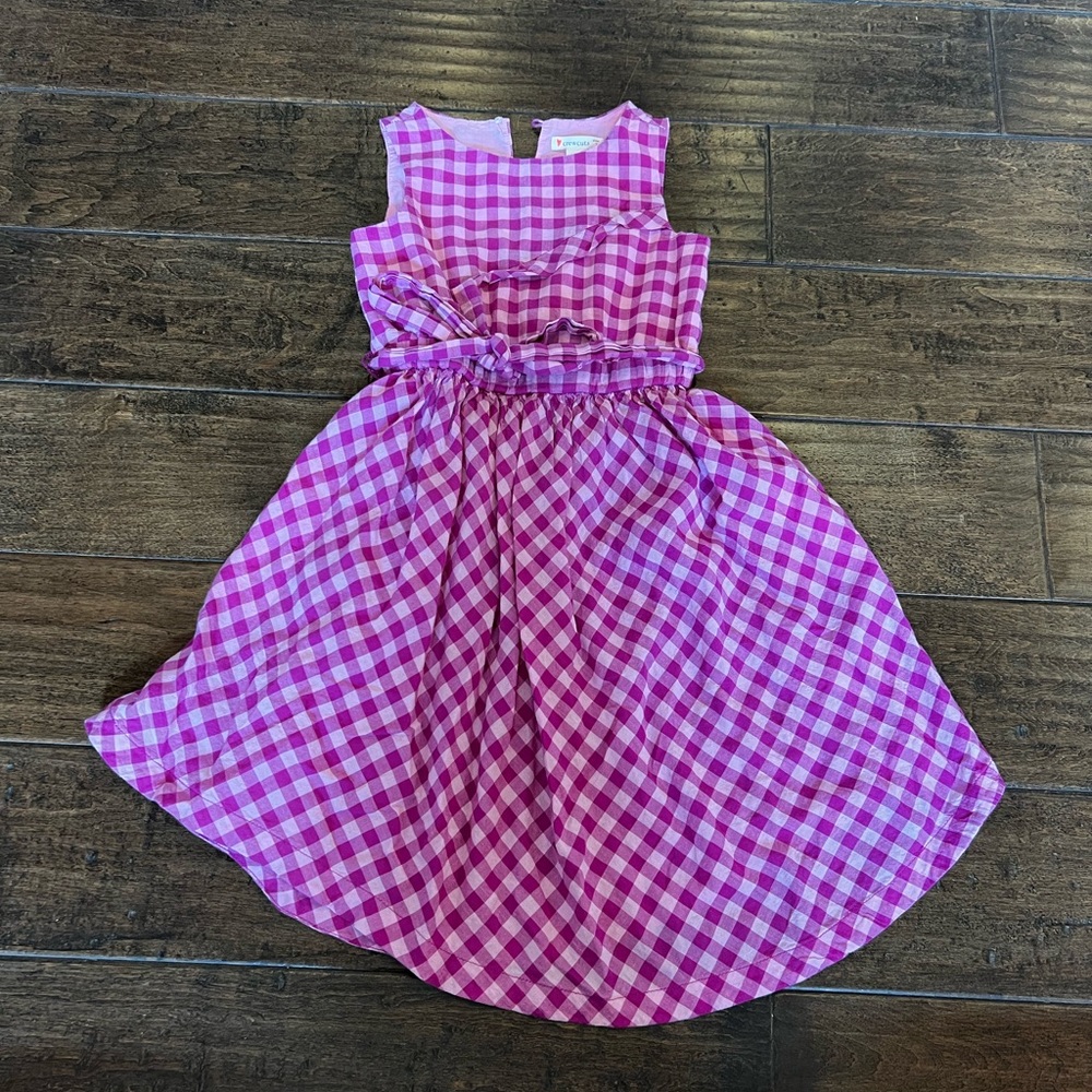 Crewcuts JCrew Toddler Girl Dress Church Easter Fall Purple Plaid